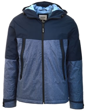 Jack & Jones Hooded Winter Jacket - Navy Blazer - XL