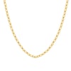 Textured Link Chain Necklace Gold