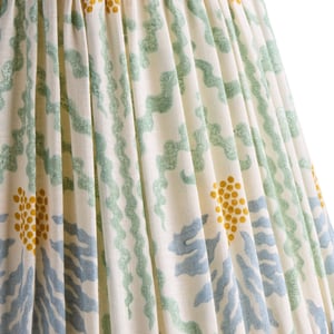40cm Straight empire shade in beryl 'palmette' linen by Ellen Merchant