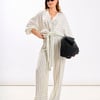 White Stripe Palazzo Trouser - M
