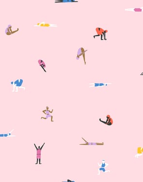 Olympians' Wallpaper by Tea Collection - Ballet Slipper - Traditional / 27 in. x 27 ft.