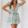 Natural Splendour Mini Dress Green