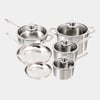 Premium Clad 10-Piece Stainless Steel Set