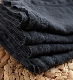Soot 100% Linen Napkins - Set of 4