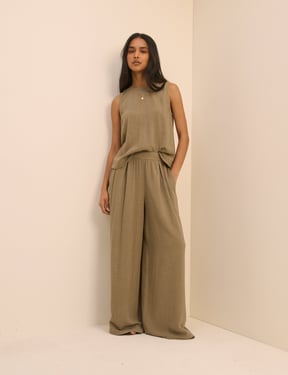 Khaki Swing Top