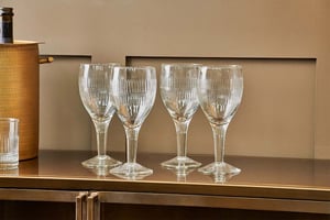 nkuku Mila Wine Glass Set Of 4 | Glassware | Clear