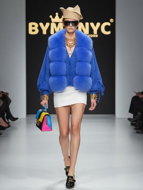 Azure Plush Knit • SKY New Collection BYMANYC ® New York