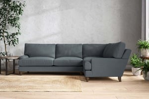 nkuku Marri Right Hand Corner Sofa | Make To Order | Grand | Brera Linen Dusk