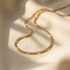 18ct Gold Plated Figaro Chain Necklace