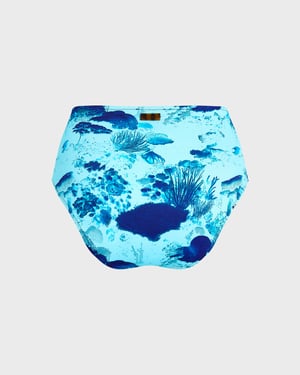 Vilebrequin - Women High-waisted Bikini Bottom Coral Reef - Swimwear - Frosty - Blue - Size XL