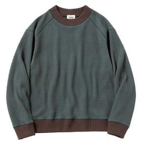 Jackman Waffle Mid-neck Ivy / Wood