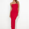Solar Rays Maxi Dress Red