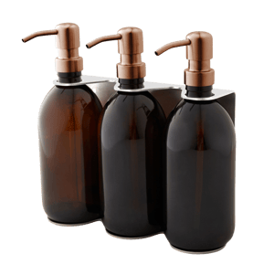 Chrome Triple Wall Mounted Soap Dispenser