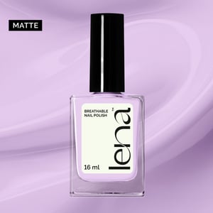 LENA Matte Breathable & Water-Permeable Halal Nail Polish - Look At Me! - LE57