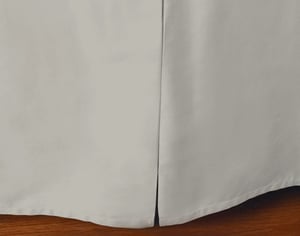 QE Home Cotton Blend Bedskirt in Silver, Grey, Twin