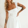 Daytime Pageant Mini Dress White