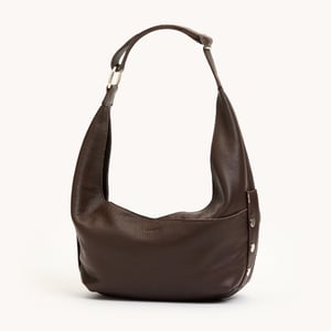 Hammitt Tom Zip Espresso Pebble Silver Med