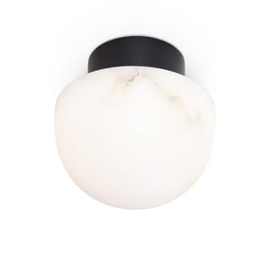 Parker Alabaster Oil Rubbed Bronze & Natural Stone Flush Mount