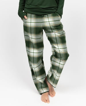 Fern Womens Brushed Check Pyjama Bottoms - 10
