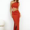 Karmic Power Maxi Skirt Rust