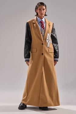 AKIRA Brentwood 2.0 Varsity Trench Coat | Size 1X