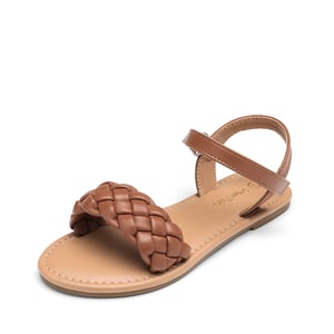 DREAM PAIRS Girls Braided Flat Sandals