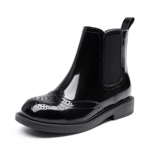 DREAM PAIRS Women   s Inner Zipper Chelsea Boots