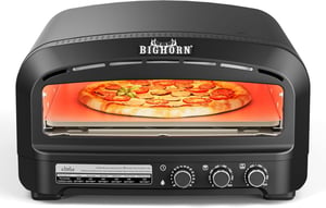 14" Indoor Electric Countertop Pizza Oven with 6 Preset Modes, Stainless Steel - Hot Sale
