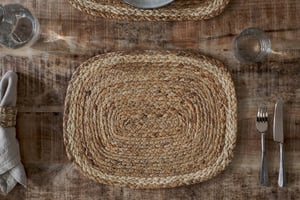 nkuku Lam Rectangular Tablemats Set Of 4 | Kitchen & Dining Accessories | Natural
