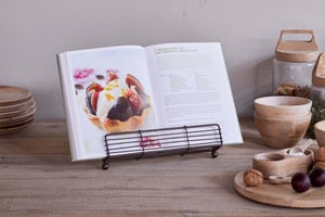 nkuku Inkollu Wire Bookstand | Kitchen & Dining Accessories | One Size | Aged Brass