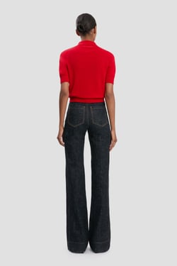 Victoria Beckham Alina Jean Short In Indigo - 34W - Womens