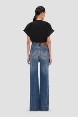 Victoria Beckham Tilly T-Shirt In Black - XL - Womens