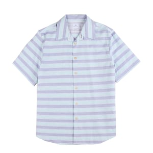 Paul Smith Short-Sleeve Shirt Striped Blue