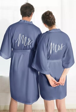 AW Satin Couples Robes