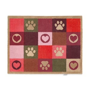 Patchwork Paws Washable Doormat - 65x85cm