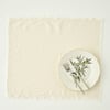 Olive Fringed Cotton Placemat
