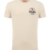 Weird Fish Dog Trails Back Print Graphic T-Shirt Egg Shell Size L