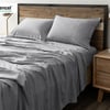 QE Home Hemp Touch Sheet Set in Grey, King