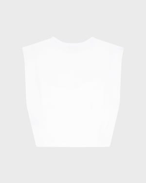Vilebrequin - Girls Organic Cotton Tank Top Mini Turtle - Tank Top - Ghost - White - Size 12