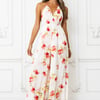 Lasting Impression Halter Jumpsuit White