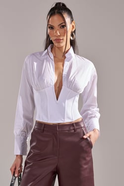 AKIRA Snatched Up Corset Top | Size 1X