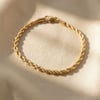 Gold Plated Minimalist Rope Bracelet