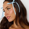 Flirty Bow Hair Clips Blue