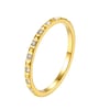 Gemstone Pyramid Ring Stainless Steel