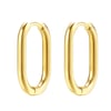 Small Thin Oval Hoop Earrings