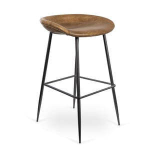 Marc Brown Leather Bar Stool (Set Of 2)