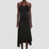 Victoria Beckham Asymmetric Midi Skirt In Black - Size 6 UK