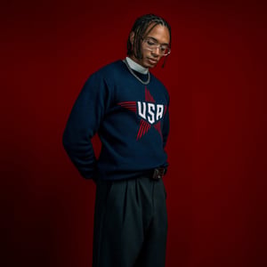 Unisex U.S Soccer Uscape 2025 Navy Star Sweater / 2X
