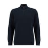Barbour Essential Honeycomb Quarter-Zip Jumper Navy