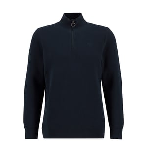 Barbour Essential Honeycomb Quarter-Zip Jumper Navy